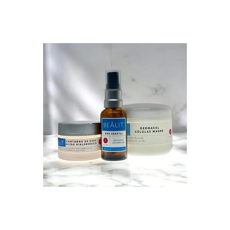 Bealit Kit Bod Tensor Cara, Gel Ojos, Dermacel Revitalizante