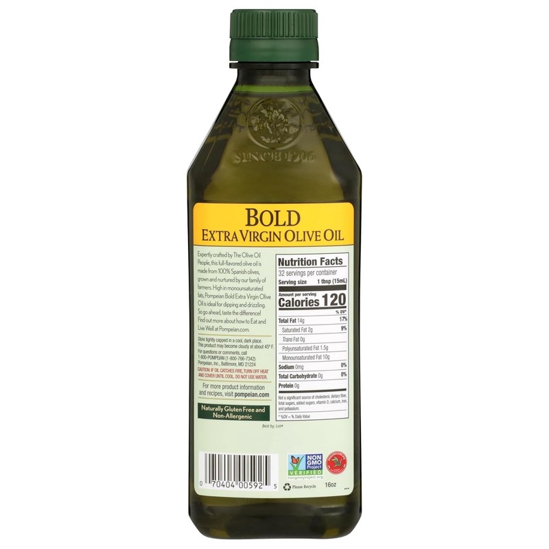 Pompeian Bold Spanish Extra Virgin Olive Oil - 16 fl
