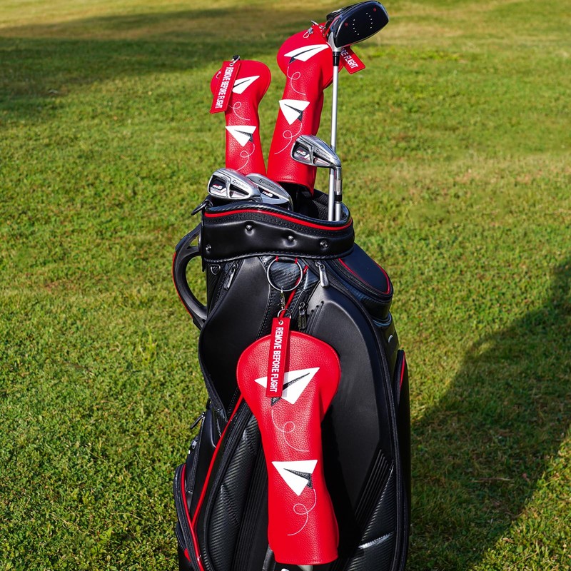 LZFAN Golf Club Covers with Remove Before Flight Design Key