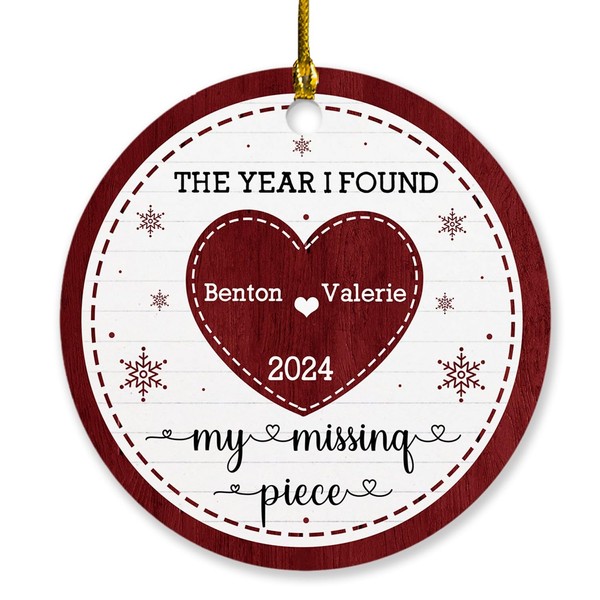 Personalized The Year I Found My Missing Piece Ornament Xmas