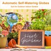 MOONSOUND Small Plant Watering Globes, 6pcs Plastic Plant Watering Devices,