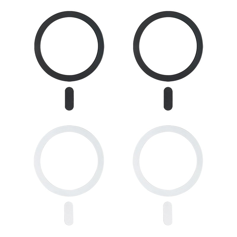 Pack of 4 Universal Magnetic Ring Stickers, Compatible with MagSafe