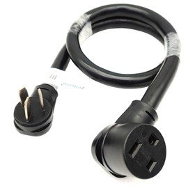 Parkworld Range/Stove/Oven Plug NEMA 10-50P to Welder 6-50R Welding Adapter Cord 50A 250V, 6 AWG (4FT)