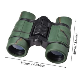 uxcell Binoculars 4X30 Compact Foldable Binoculars Shock Proof Dark Green with Neck Strap for Bird Watching Hiking Camping