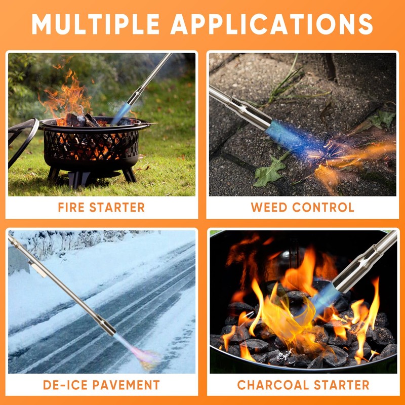 CAMPFIRE Weed Burner Propane Torch With Storage Bag,Weed Torch With