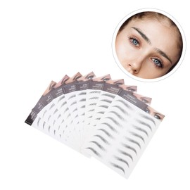 MERRYHAPY Eyebrow Stickers Temporary Brow Waterproof Natural Look 9 Sheets Kit Easy to Apply