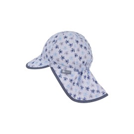Sterntaler Boys Peaked Cap with Neck Protection, blue