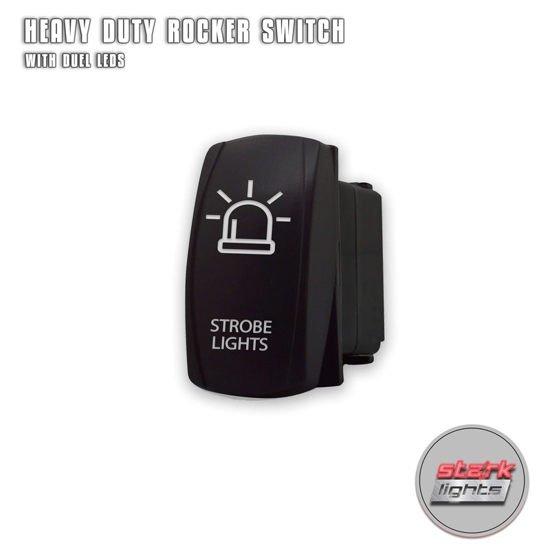 Strobe Lights Laser Etched 5-Pin Single Pole Single Throw Vertical