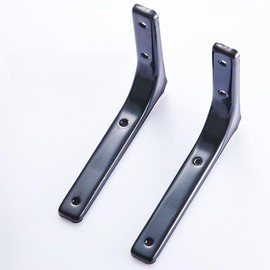 YIAGUN Shelf Brackets 100mm*100mm Premium Right Angle Corner Brackets for Shelf – Support Shelving Brackets for Wall Hanging – Heavy-Duty Steel Angle Brackets for Floating Shelves (Black 4 Pcs)