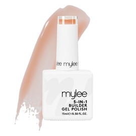 Mylee 5-in-1 Building Gel (15 ml) - UV LED Builder Gel for Strong and Beautiful Gel Nails, Also Suitable as Nail Glue or for Fixing Nail Foil and Rhinestones (Laid Bare)