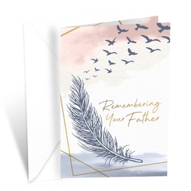 Sympathy Card Loss of Father (Dad) | Made in America | Eco-Friendly | Thick Card Stock with Premium Envelope 5in x 7.75in | Packaged in Protective Mailer | Prime Greetings