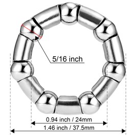 Lanturn Bicycle Crank Bearing 5/16" Ball Size x 7 Balls,4 Pcs Ball Bearings for Bike Crank Bottom Bracket, Kids/Stretch Bicycle