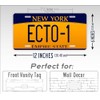 Ghostbusters Movie Prop License Plate New York ECTO-1 Novelty Auto