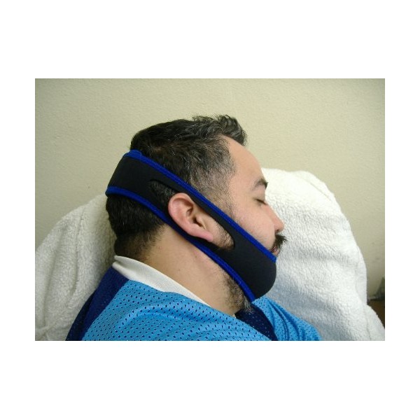 LegendMD (TM) EZ Sleep Anti Snore Jaw Strap, Chin Strap, Adjustable-one for All (Black)