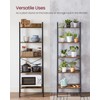 VASAGLE Ladder Shelf, 5-Tier Bookshelf, Storage Rack, Bookcase with Steel