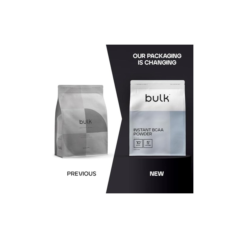 Bulk Pure Instant Branched Chain Amino Acids (BCAA) Powder, Unflavoured,