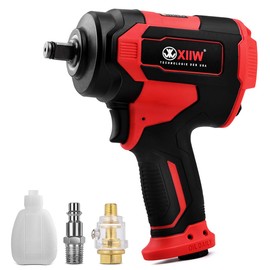 1/2 Inch Composite Air Impact Wrench | Compact & 4.08 lbs Lightweight Design | Max Torque 1200 ft-lbs | Variable Power Settings | 8500RPM Heavy Duty 1/2 Air Impact Gun Pneumatic Tool for Auto Repair