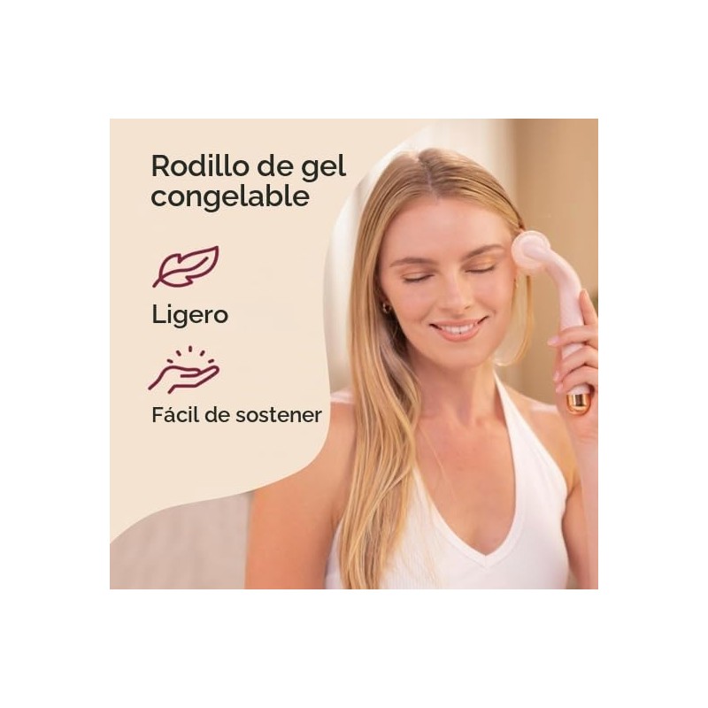 Ice Roller, Rodillo de Hielo para Masaje Facial, Cuello y
