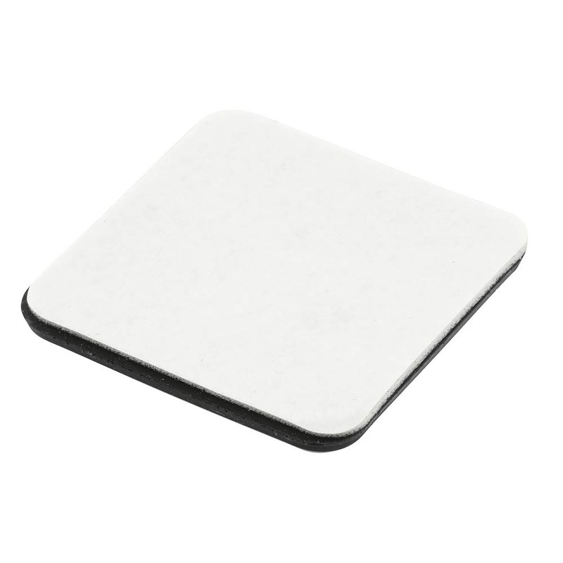 Prime-Line MP75323 1-3/4 In. Square Sliders, Black and Gray Plastic