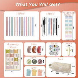 306Pcs Bible Journaling Kit,Bible Study Supplies,Bible Journaling Supplies,Bible Highlighters Pens No Bleed,Bible Accessories Women,Bible Study Kit,Bible Study Supplies for Women Bible Study Gift