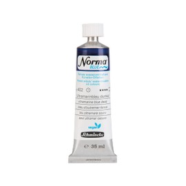 Schmincke - Norma® Blue, 21402009, Finest Water-soluble Artist Oil Paints, Highly Pigmented, Non-fading, Vegan, Ultramarine Blue Dark - 35 ml
