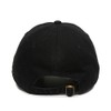 Bass Clef Baseball Cap Embroidered Cotton Adjustable Dad Hat Black