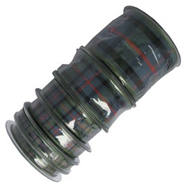 Berisfords 7622 25 m x 7 mm Traditional Tartan Ribbon, Flower of Scotland, Green