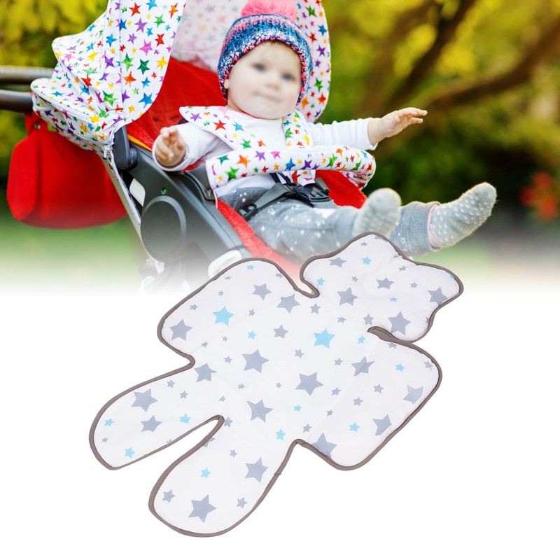 Baby Carriage Cushion Body Support Special Shaped Reduce Fatigue Washable