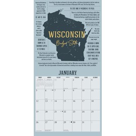 Willow Creek Press Road Trip Trivia Monthly 2025 Wall Calendar (12" x 12")