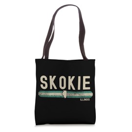 Skokie IL | Illinois | Travel & 80s Style Tote Bag