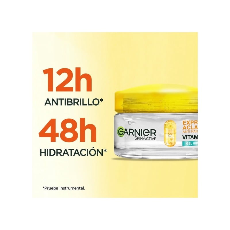 Gel Hidratante facial Garnier skin active express aclara anti brillo