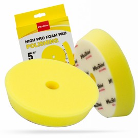Maxshine 5.2" Universal High Foam Polishing Pad with Hole - Removes Heavy Swirl Marks, Scratches, & Oxidation - Professional Detailing Supplies