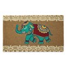 DII Animal Collection Natural Coir Doormat, 17x29, Indian Elephant