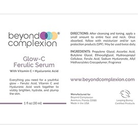 Glow-C Ferulic Serum With Vitamin C and Hyaluronic Acid                                                                                               