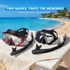 2 Pack Snorkel Mask for Adults - 180° Panoramic View,