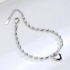 AdrEta Sterling Silver Friendship Bracelet Adjustable Sterling Silver Bracelet for