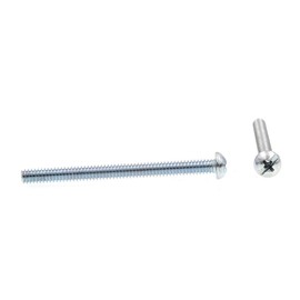 Prime-Line 9004806 Machine Screw, Round Head, Slotted/Phillips Combo, #10-24 X 2-1/2 in, Zinc Plated Steel, Pack of 100