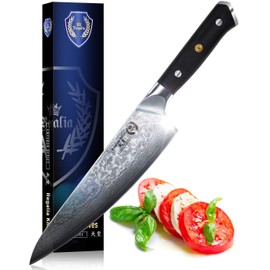 Regalia Chef Knife: Best Professional Quality Japanese Damascus Gyuto 8 Inch AUS10 Super Steel 67 Layer, Razor Sharp, Superb Edge Retention, Stain & Corrosion Resistant Chefs Knives