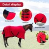 Horse Turnout Blanket, Soft Fleece Horse Cooler, Exercise Horse Sheet