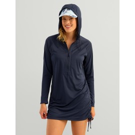 Huk Women's Standard Pursuit Coverup, Performance Fishing Dress, Navy, Medium