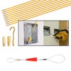 Cabling Rods, Fiberglass Electrical Connectable Fish Tape Pull Kit, 10Rods