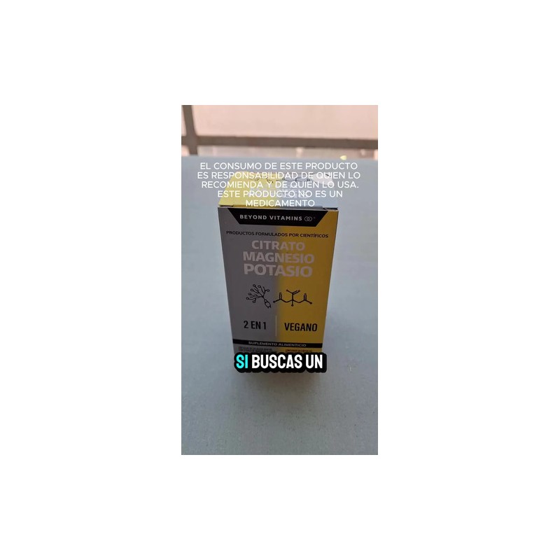 Citrato de Magnesio y Potasio con Cúrcuma de Beyond Vitamins,