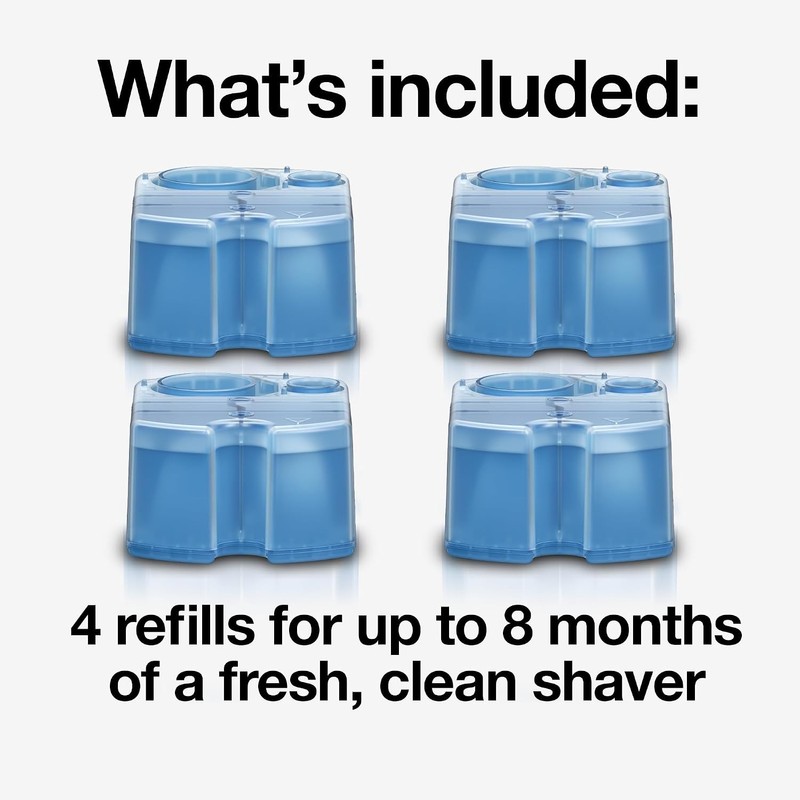 Braun Clean & Renew Refill Cartridges CCR, Replacement Shaver Cleaner