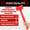 YIYITOOLS 1LB Dead Blow Hammer- Red, Mallet | Machinist Tools