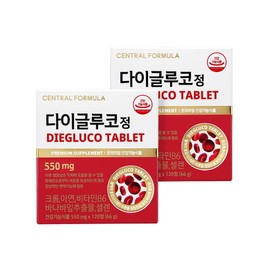 Central Farm Central Formula Digluco Tablets 120 tablets / 센트럴팜  센트럴포뮬러 다이글루코정 120정 X 2개(유통기한24-03-17) 혈당상