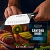 Cutluxe Santoku Knife – 5" Chopping Knife, Vegetable Knife –