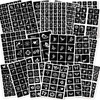 ChurlChurl 575pcs Temporary Tattoo Stencil Kit - 20 Sheets Henna