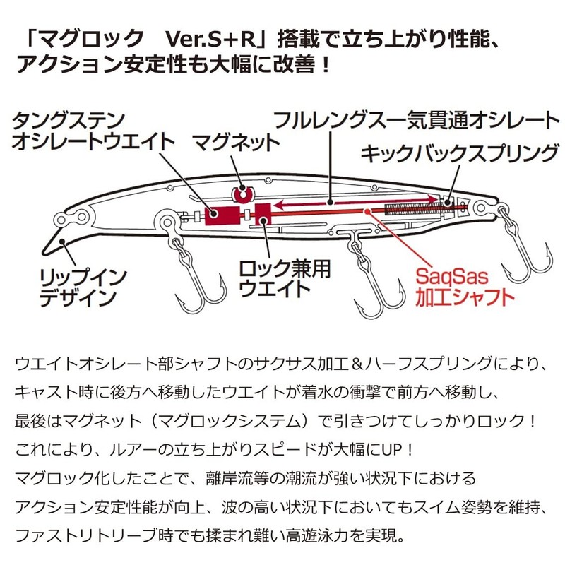 Daiwa FJ Vertis R125S Sea Bass Lure, Redhead Globerry