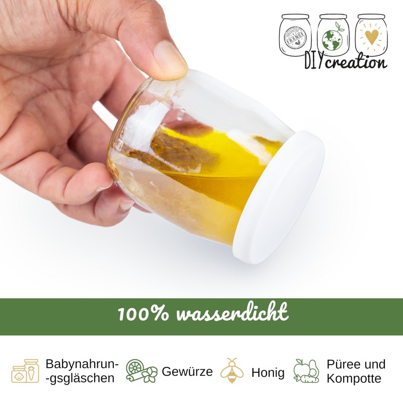 DIY Creation Set of 24 Reusable Universal Lids Compatible with
