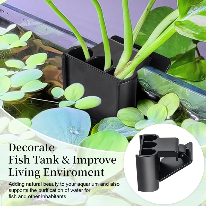 Maikuso 2 Pack Aquarium Plant Holder – 3 Holes Aquatic